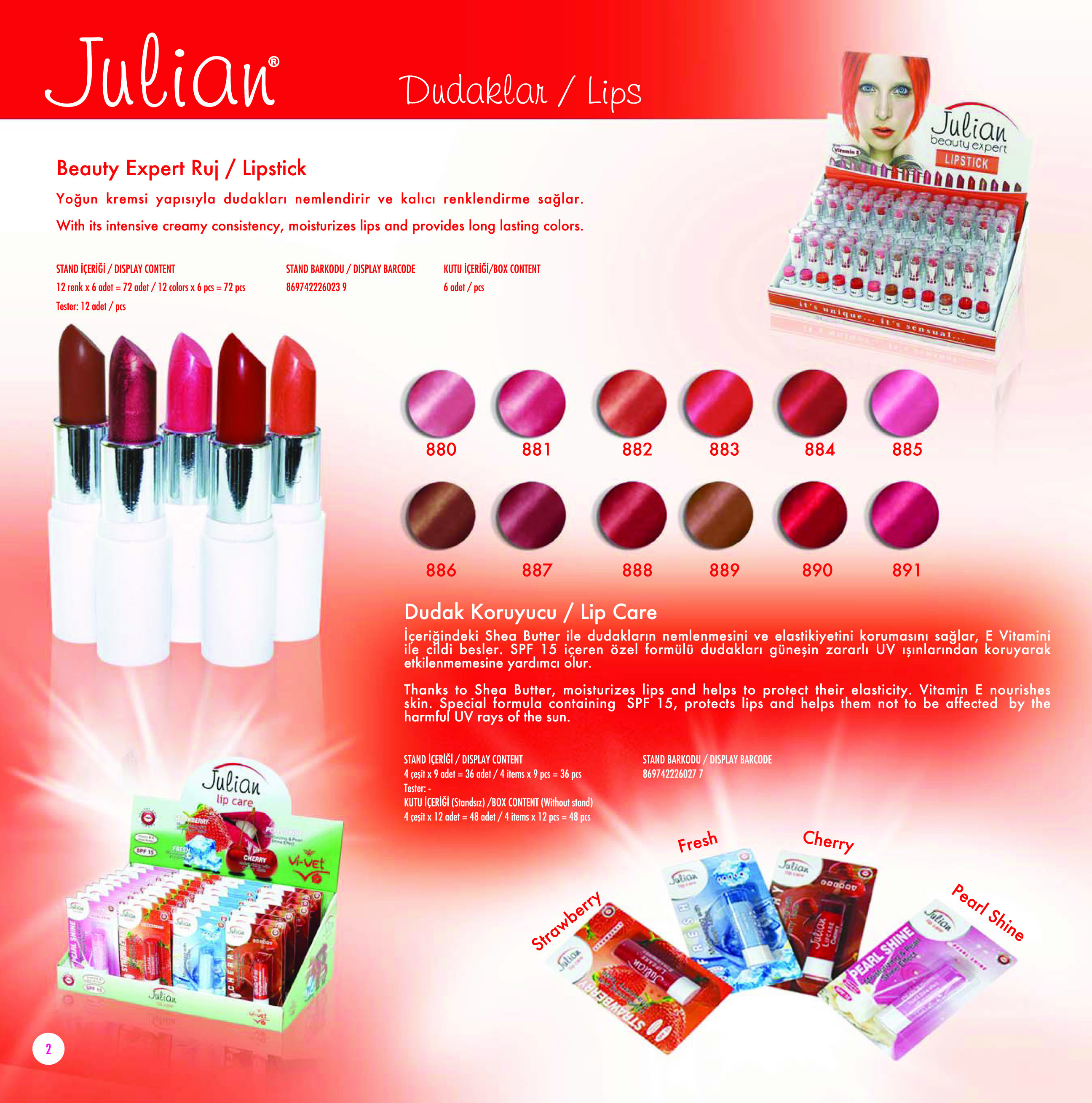 Julian Lipstick Lip Care